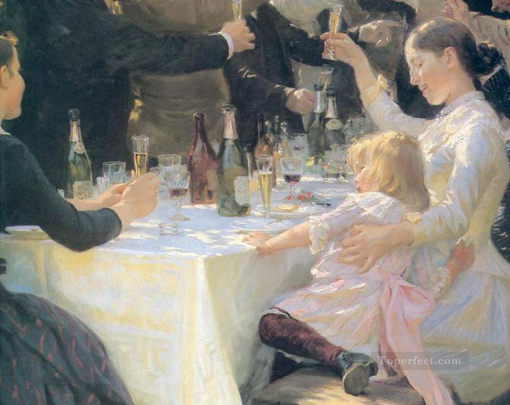 ヒップ・ヒップ・フラ 1888 ペダー・セヴェリン・クロイヤー油絵